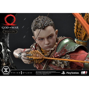 Prime 1 Studio God of War Premium Masterline Series Kratos and Atreus in the Valkyrie 