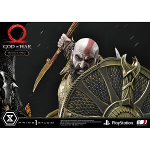 Prime 1 Studio God of War Premium Masterline Series Kratos and Atreus in the Valkyrie 