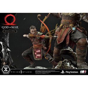 Prime 1 Studio God of War Premium Masterline Series Kratos and Atreus in the Valkyrie 