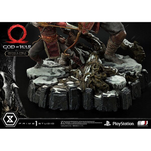 Prime 1 Studio God of War Premium Masterline Series Kratos and Atreus in the Valkyrie 