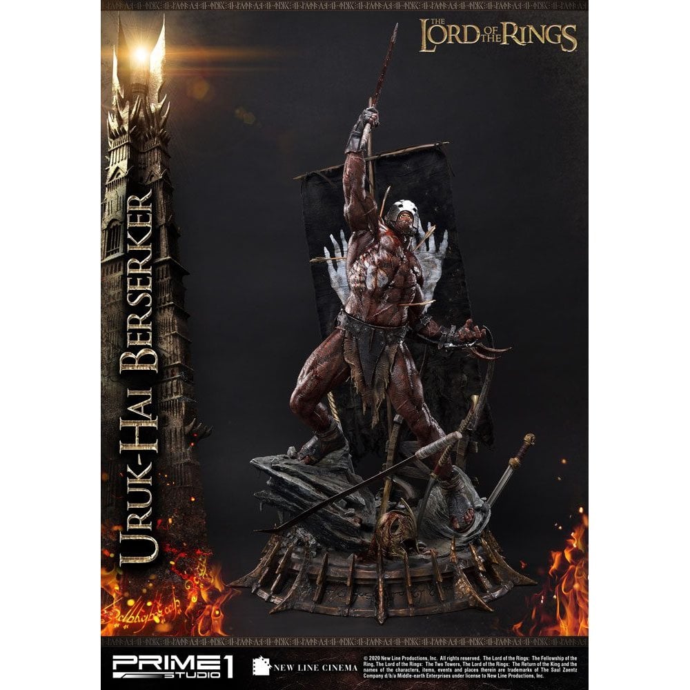 Prime 1 Studio Lord of the Rings 1/4 Scale Premium Masterline Uruk-Hai Berserker 
